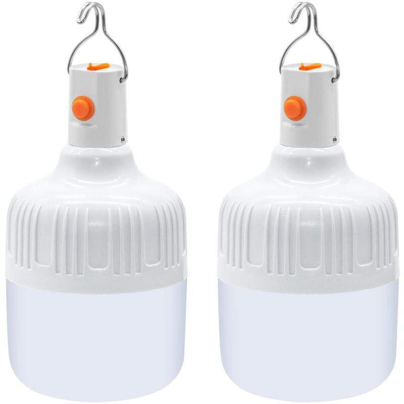 Beijiyi - 2 Pièces Lanterne Camping led, Lampe Camping usb Rechargeable Puissante 500 Lumens Lampe Exterieur, 3 Modes Luminosité, Portable Étanche