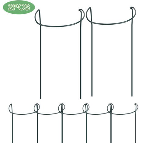 (2 pièces Largeur 20 x Hauteur 35 cm) Support pour plantes grimpantes (rosier, clématite, pergola, jardin, balcon, pot)