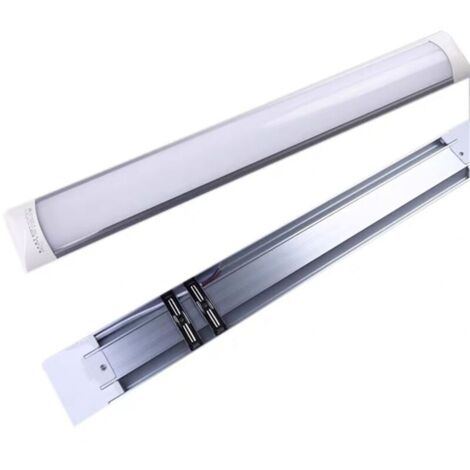 2 pièces led bande lumière super brillante lumière fluorescente support anti-poussière barre lumineuse