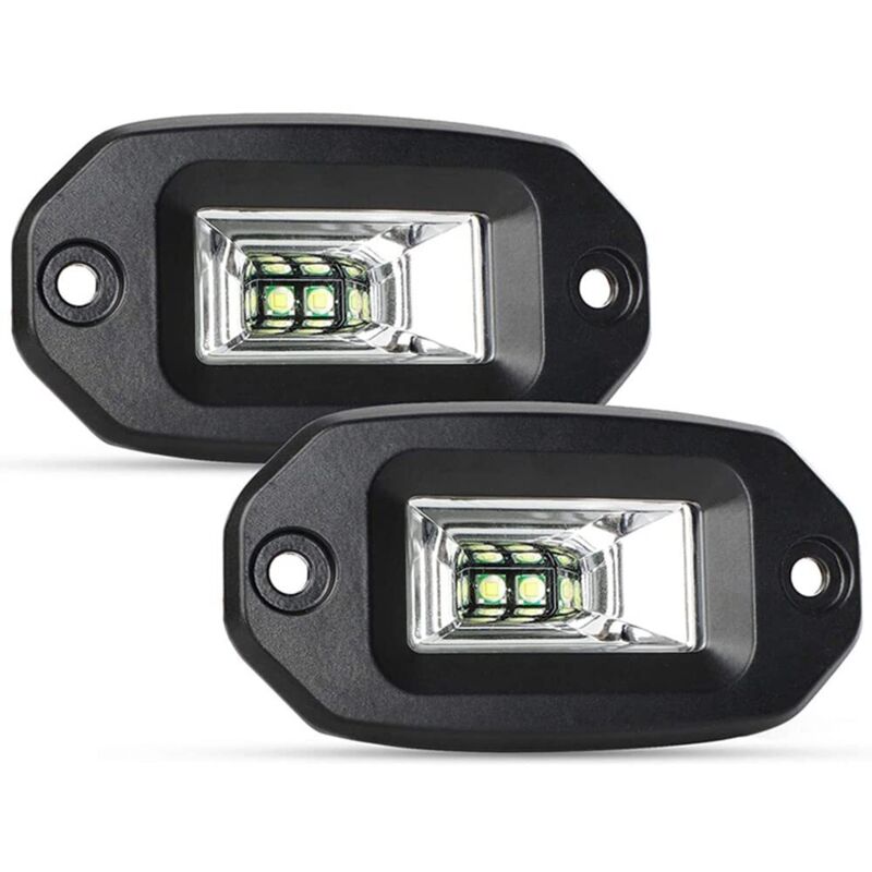 2 Pièces LED De Travail 20W Flood Offroad Driving Auto Fog Lamp pour Jeep 4X4 ATV UTV SUV Truck Boat