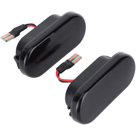 2 pièces LED feux de position latéraux garde-boue clignotant lampe Modification de voiture adapté pour Bora fumé