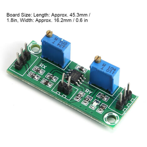 2 Pièces LM358 Amplificateur de Signal Faible 3.5-24V, Collecteur d'Impulsions DC 15-20mA pour Amplification de Tension