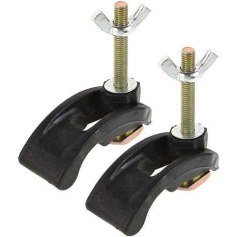 2 pièces Lot de Pinces de Fixation pour Plaque Presse Arquée Serre-vis de Précision pour Machine à Graver Accessoire Robuste Fer et Plastique Outil de Maintien Stable pour Gravure