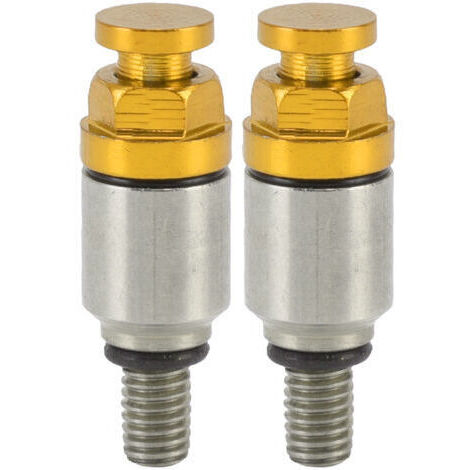 2 pièces M5x0.8 fourche en alliage d'aluminium purgeur d'air soupape de surpression de remplacement pour CRF150R CR125R CR250R CRF250R jaune