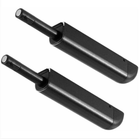 2 Pieces Magnetic Push Door Latches - Black, Magnetic Closets, Magnetic Push Latches, Magnetic Closets for Cabinets