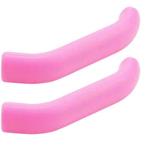 2 Pièces Manchon Silicone Poignée de Frein VTT - Protection Couvre Levier de Frein Rose Foncé