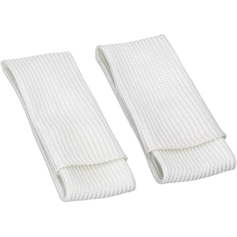 2 Pièces Manchons de Doigts en Fibre de Verre pour Soudage TIG, Protection Thermique Taille XL/L Blanc