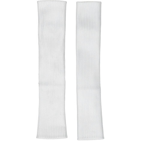 2 Pièces Manchons Doigts Fibre de Verre Protection Thermique Soudage TIG Taille XL L Blanc