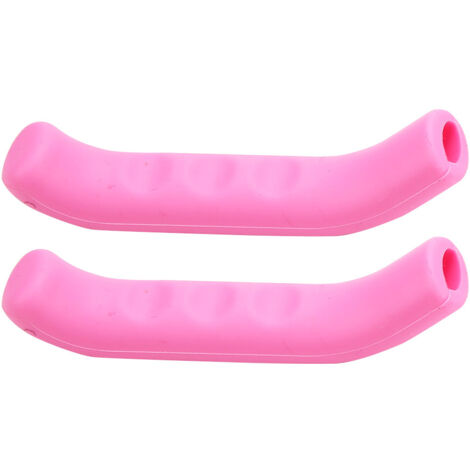 2 Pièces Manchons Silicone Poignée de Frein VTT - Protection Couvre Levier de Frein Rose Foncé