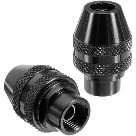 2 pièces mandrin sans clé à trois mâchoires Mini adaptateur multifonctionnel à changement rapide mandrins de perceuse outil de meuleuse électrique 9/32-40 tiges de 6.2mm compatibles