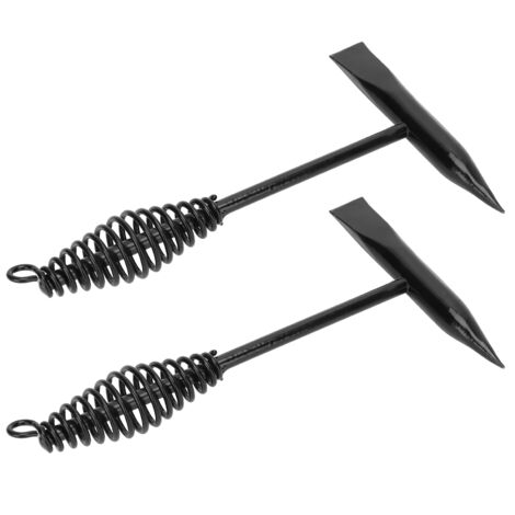 2 pièces Marteau à Piquer pour Soudeur 250mm, Manche à Ressort pour Enlèvement de Scories et Éclaboussures de Soudure
