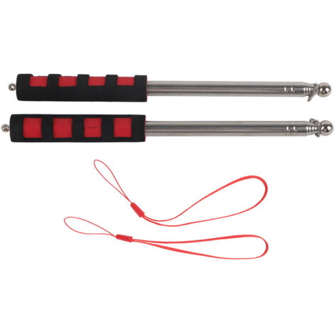 2 pièces Mât de Drapeau Portable 120cm en Acier Inoxydable, Télescopique et Extensible pour Manifestations
