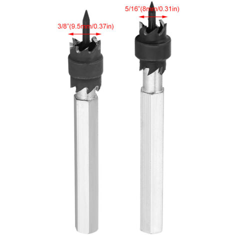 2 Pièces Mèche à Percer pour Soudure par Points en Acier Rapide, Tige Hexagonale, Accessoire pour Outils Électriques