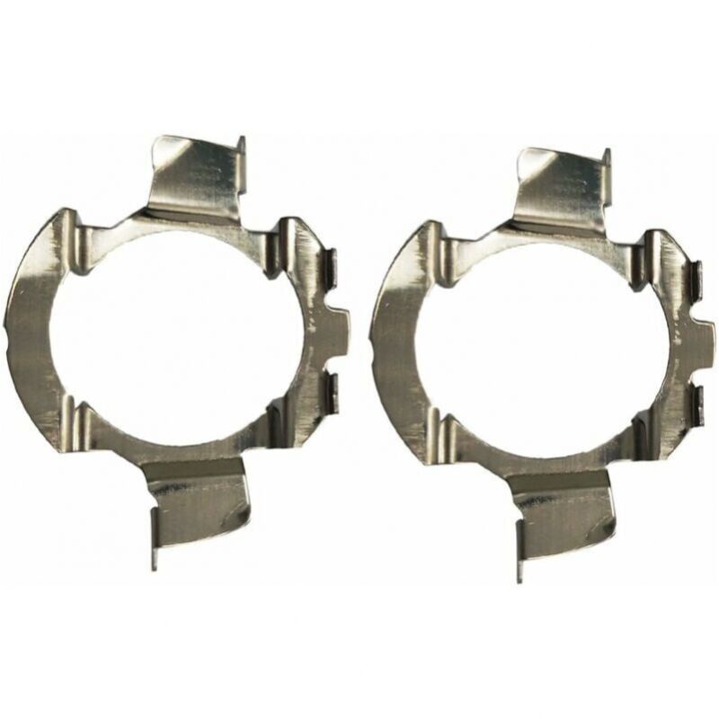 2 pièces métal led H7 Ampoules adaptateurs Support de Base de Lampe Clip de Support pour quasquai/Polo 6r / Polo 9r / Jetta Sport (MK6) / Opel Astra