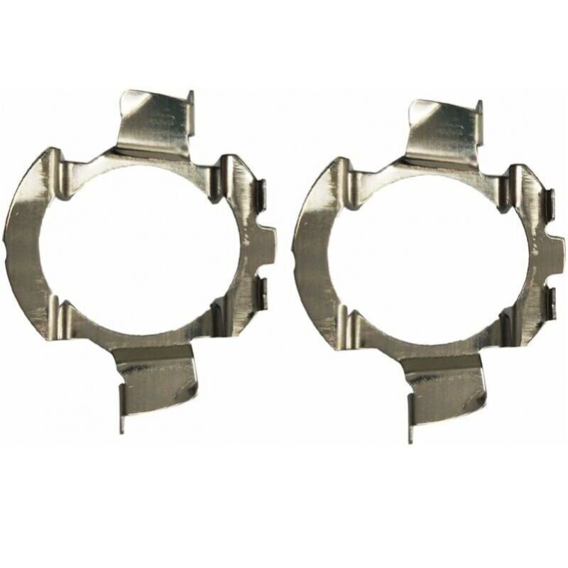 2 pièces métal LED H7 Ampoules adaptateurs Support de Base de Lampe Clip de Support pour quasquai/Polo 6r / Polo 9r / Jetta Sport (MK6) / Opel Astra