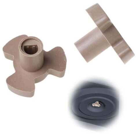 2 Pieces Micro-Ondes Plaque Tournante Coupleur Support de de Plateau d'arbre pour Micro-Ondes Plaque Tournante Rouleau Guide Support pour Accouplement Pièces de Rechange de Micro-Ondes (A)