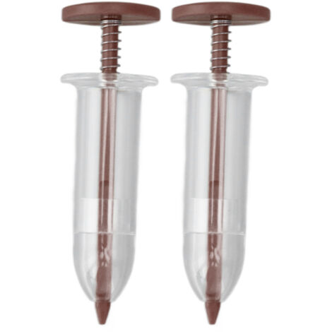 2 pièces Mini distributeur de graines de semis semoir petit épandeur de graines réglable à main planteur de graines semis semoir outil de jardinage marron