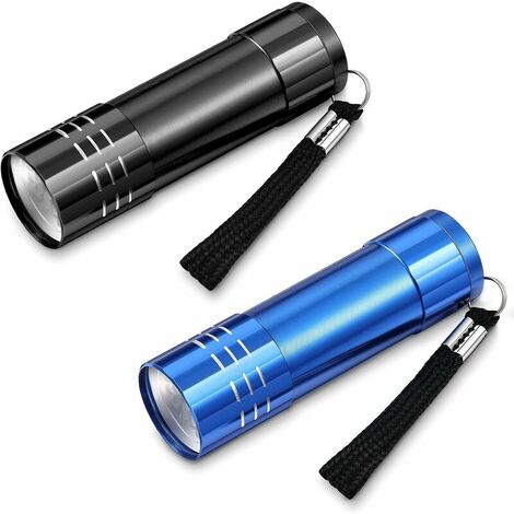 2 Pieces Mini Pocket Torch Ultra Bright LED Flashlight 4 Inch Waterproof Torch Light Small Mini Flashlight Pen for Camping, Outdoor, Emergency, Everyday Flashlights (Battery Not Included)