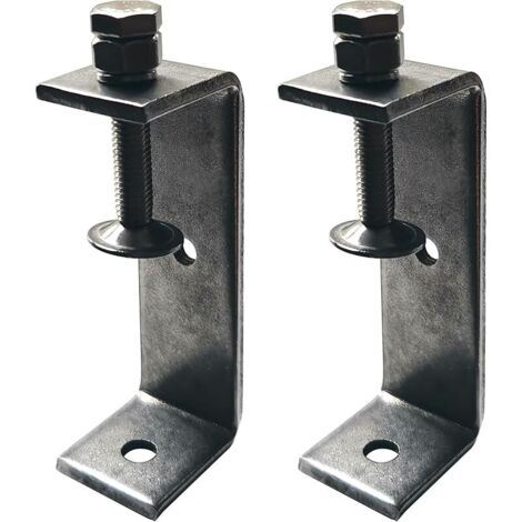 2 pièces Mini Serre-Joints en C Ouverture 100mm, Serre Joint en C Inoxydable Plage de Serrage 65-95 mm C Clamp Set, Pinces et Tendeurs pour Travail du Bois, Fabrication de Meubles, Bricolage