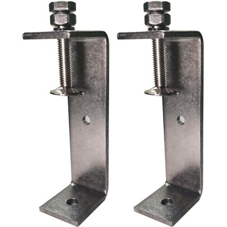 2 pièces Mini Serre-Joints en C Ouverture 130mm, Serre Joint en C Inoxydable Plage de Serrage 90-125 mm C Clamp Set, Pinces et Tendeurs pour Travail du Bois, Fabrication de Meubles, Bricolage