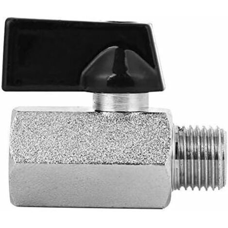2 pièces Mini vanne à Bille en Laiton G1 / 4in sablage abrasif vanne à Bille pneumatique compresseurs d'air vannes Accessoire pour la Production Industrielle