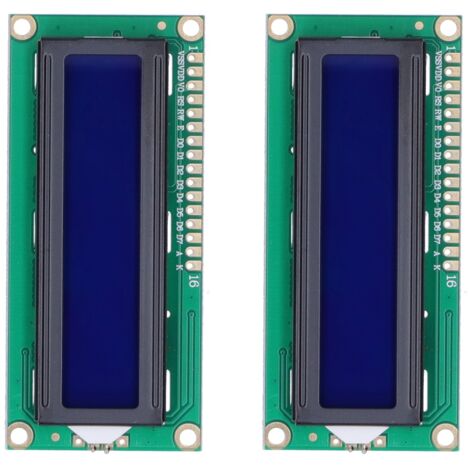 2 Pièces Module Microcontrôleur Afficheur LCD 1602 pour Robot Accessoires Test Développement DC5V