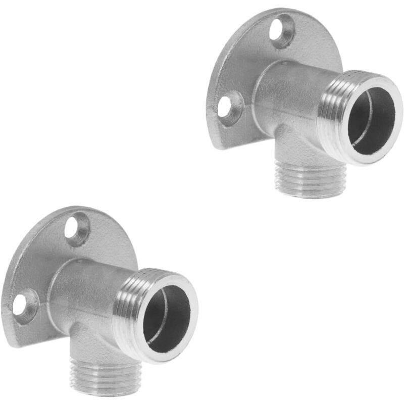 2 Pièces Montage Mural Douche Mitigeur Salle De Bain Accessoire Kit Installation Maison Argent dans Le Mur Coude Surface Robinet À Connecteur Tuyau