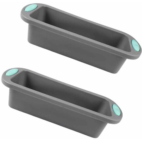 2 Pièces Moules à Pain en Silicone,Moule à Cake Silicone,Antiadhésif Moules Rectangulaire pour Gâteaux,Pain Cuisson,Lasagnes,Brownies,Moule a pain de mie,Moule à gâteau en silicone,27.8 x 12 x 6.5 cm