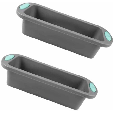 2 Pièces Moules à Pain en Silicone,Moule à Cake Silicone,Antiadhésif Moules Rectangulaire pour Gâteaux,Pain Cuisson,Lasagnes,Brownies,Moule a pain de mie,Moule à gâteau en silicone,27.8 x 12 x 6.5 cm