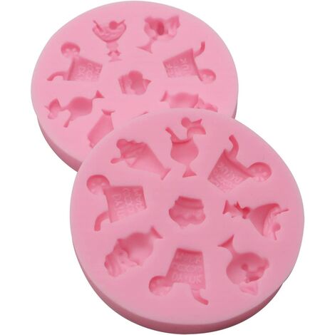 2 pièces moules en silicone pour bonbons en forme de boisson froide, moules à gâteaux en silicone de qualité alimentaire, argile polymère, moule en résine, époxy