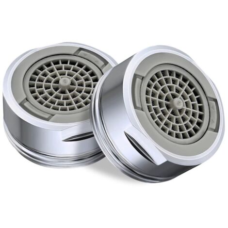 2 Pièces Mousseur Robinet M24 en Laiton, Angle de Sortie D'eau Réglable Aérateur, Filtre de Nettoyage Amovible, Economiseur D'eau pour Robinet, 2Modes D'eau Pétillante, pour Salle de Bain et Cuisine