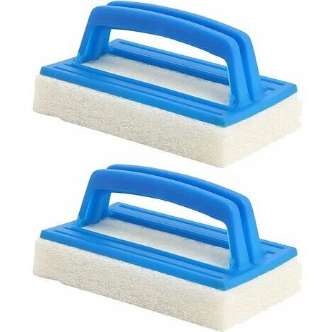 2 Pièces Nettoyant Ligne d'eau Piscine Brosse Balai Eponge Piscine Ligne deau Multifonctionnelle Nettoyant Liner Piscine pour Nettoyer Piscine Spa Baignoires Murs (14.5  8.5cm)