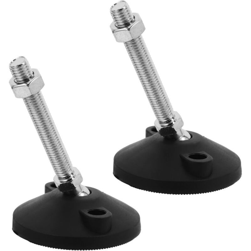 2 pièces Nivellement Réglables Nylon et Fer pour Mobilier Antidérapants et Amortisseurs de Vibration Robustesse pour Meubles et Équipements Lot