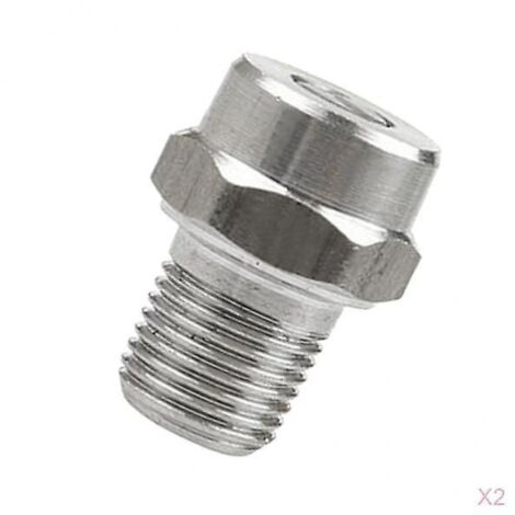 2 Pieces NPT1/8" High Pressure Washer Spray Fan Nozzle Tip 25 Deg