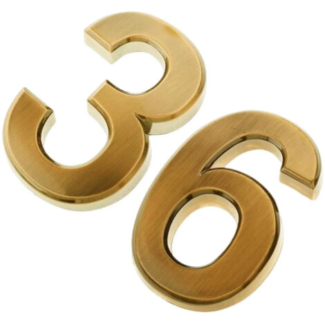 2 pièces Numéro d'adresse de porte d'immeuble Chiffre 3