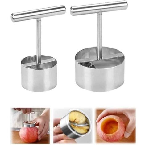 2 Pièces Outil Multifonctionnel de Cuisine de Séparateur de Noyau de Poire , Outil Portatif de Noyau de Fruit de Retrait de Noyau