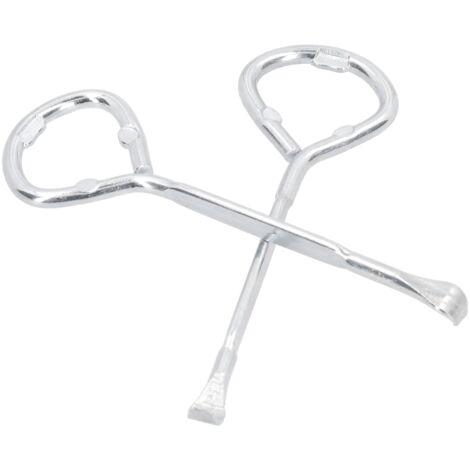 2 pièces Ouvre-boîte de peinture Outil d'ouverture de bouteille portable en acier allié pour seau de vernis de 5 litres