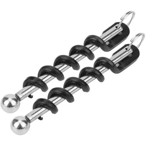 2 Pièces Ouvre-Bouteille Inoxydable Portable pour Vin et Bière - Accessoire de Cuisine Noir