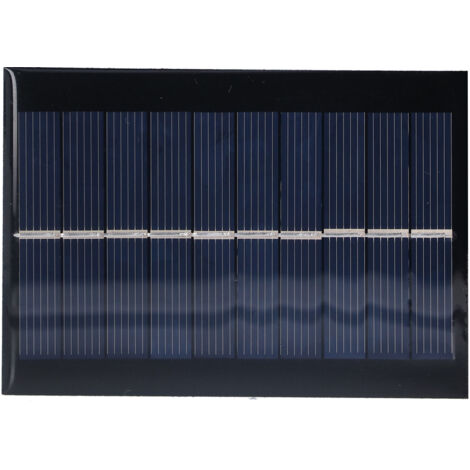 2 Pièces Panneau Solaire Polysilicium 100x70mm 1W 5V pour Chargeur Batterie et Alimentation