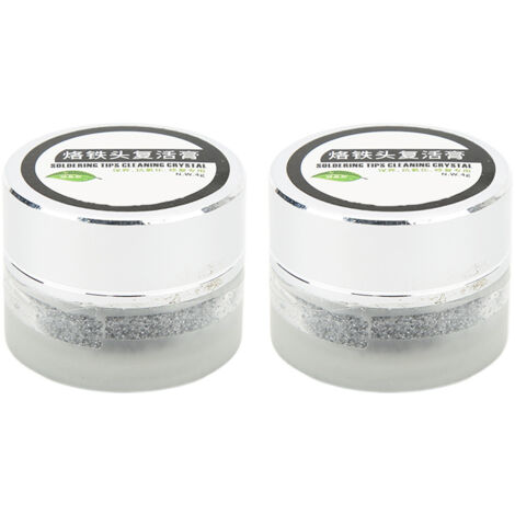 2 Pièces Pâte de Nettoyage pour Fers à Souder, Accessoire de Nettoyage pour Pointes de Soudure 4g / 0.14oz