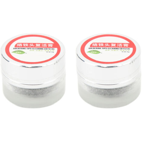 2 Pièces Pâte de Nettoyage pour Fers à Souder, Accessoire de Nettoyage pour Pointes de Soudure 8g