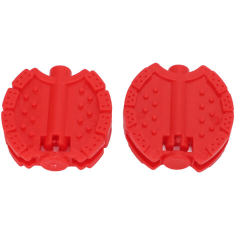 2 Pièces Pédales de Vélo Enfant en Plastique Rouge pour Poussette et Tricycle - Accessoires Roue Avant