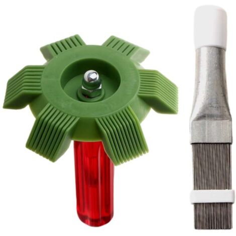 2 Pièces Peigne de Climatiseur, Peigne à Ailettes, Peigne Condenseur Climatiseur, 2 Styles Radiateur Peigne Évaporateur Climatisation Outils, Convient Aux Peignes à Ailettes de Différents Pas
