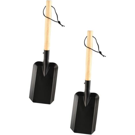 2 pièces Pelle de Jardin à Manche Bois pour Plantation de Fleurs Pelle à