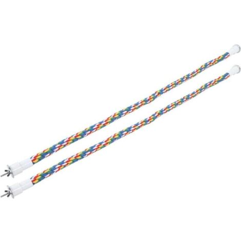 2 Pièces Perchoir en Corde de Coton Coloré pour Perroquets et Oiseaux Jouet à Mâcher Balançoire Spirale 105 cm