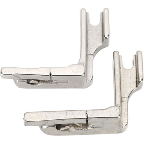 2 Pièces Pied Ourleur pour Machine à Coudre Industrielle à Point Locker, Ourlet Plat et Roulé 1/8 et 3/16