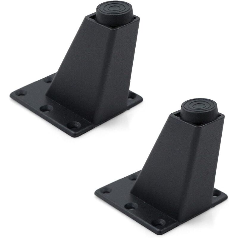 2 Pièces Pieds De Table Meuble Canapé Convient pour Armoire Table Basse TV Et Autres Meubles Hauteur Réglable 8 X 7,2x6 cm ，Aluminium