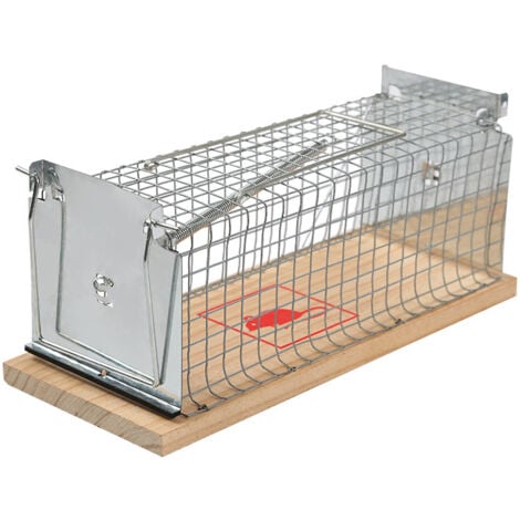 HEYTEA 2 Pièces piege a Rat Cage réutilisable, piège à Souris Vivante Sensibilité Ajustable, nasse a Rats sans Tuer, Efficace Attrape Rat pour Garage, Grenier, Jardin, Maison, Cuisine