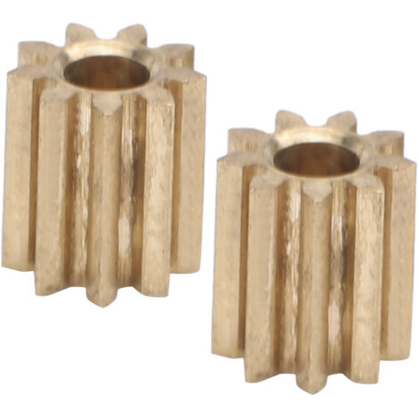 2 pièces pignon moteur en laiton pour module Duplo Intelli Lok 0.5 à 9 dents - pièce de rechange