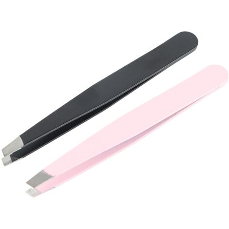 2 Pièces Pince à Sourcils en Acier Inoxydable, Épilation du Visage, Outil de Maquillage Beauté